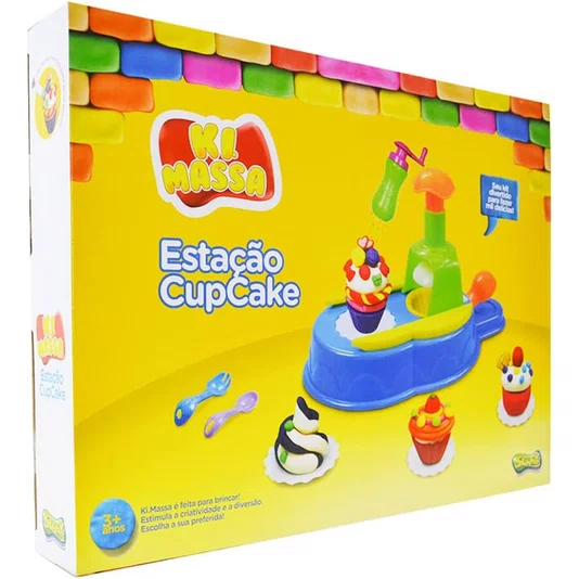 Massinha de Modelar Estação Cupcake Ki Massa Sunny