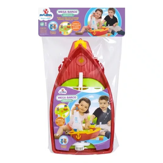 Mega Barco Didático Mercotoys Brinquedos 