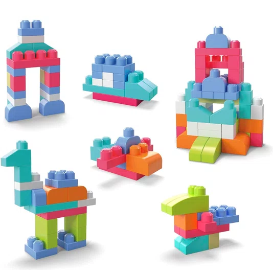 Mega Bloks Sacola com 60 Peças Mattel