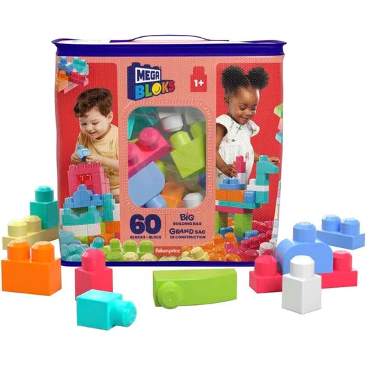 Mega Bloks Sacola com 60 Peças Mattel