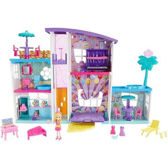Mega Casa de Surpresas Polly Pocket Mattel