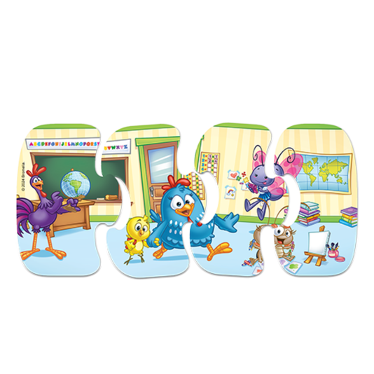Meu Primeiro Quebra Cabeça Galinha Pintadinha 2-3-4 Peças Toyster