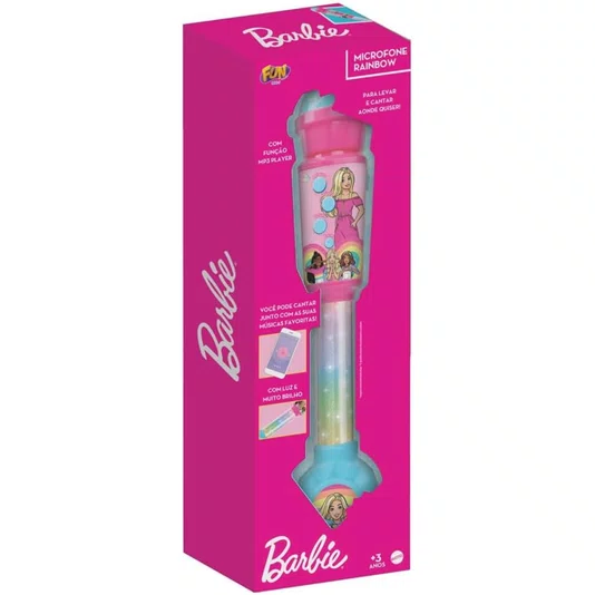 Microfone Rainbow Barbie Fun 
