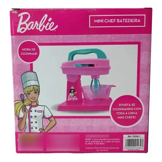 Mini Chef Batedeira Barbie Fun 
