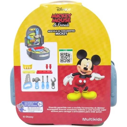 Mochila Ferramentas do Mickey Mouse Multikids