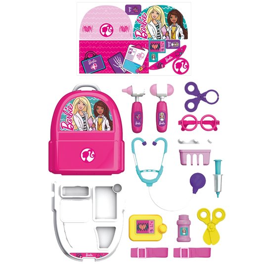 Mochila Kit Médica Barbie Doutora FUN