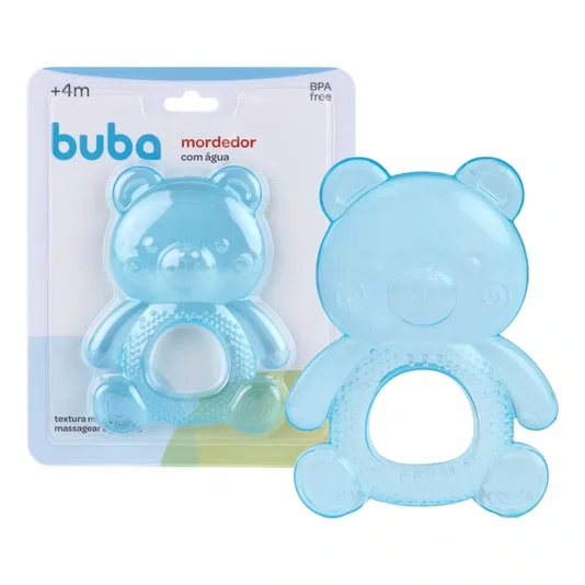 Mordedor com Água Ursinho Azul Buba