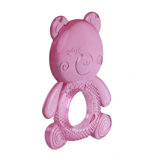 Mordedor com Água Ursinho Rosa Buba 