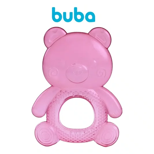 Mordedor com Água Ursinho Rosa Buba 