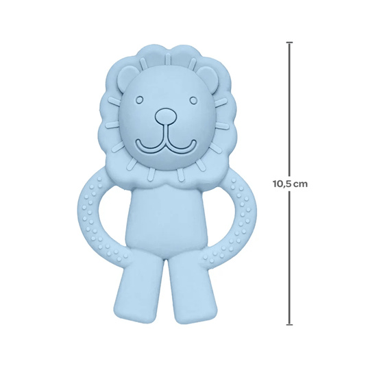 Mordedor em Silicone Leãozinho Azul Buba