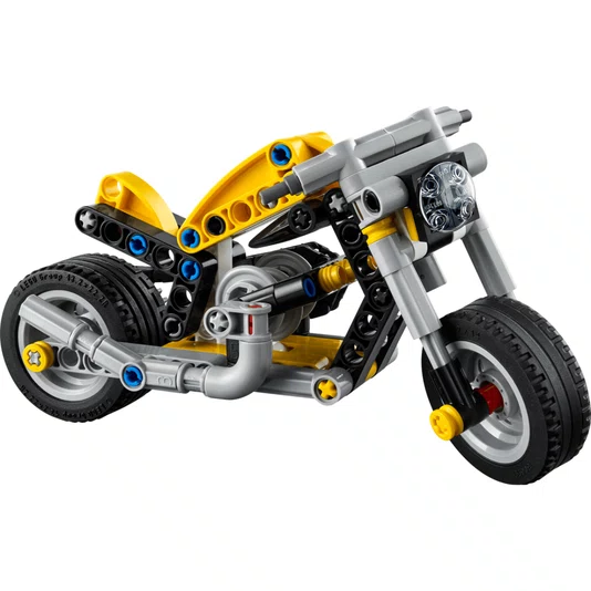 Motocicleta Amarela Lego Technic 