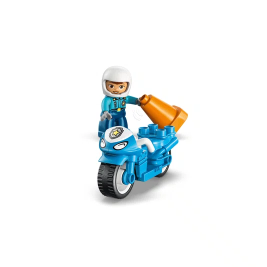 Motocicleta da Polícia Azul Lego Duplo
