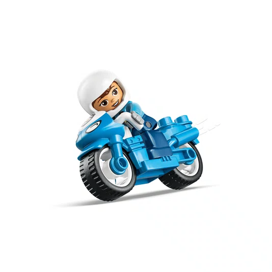 Motocicleta da Polícia Azul Lego Duplo