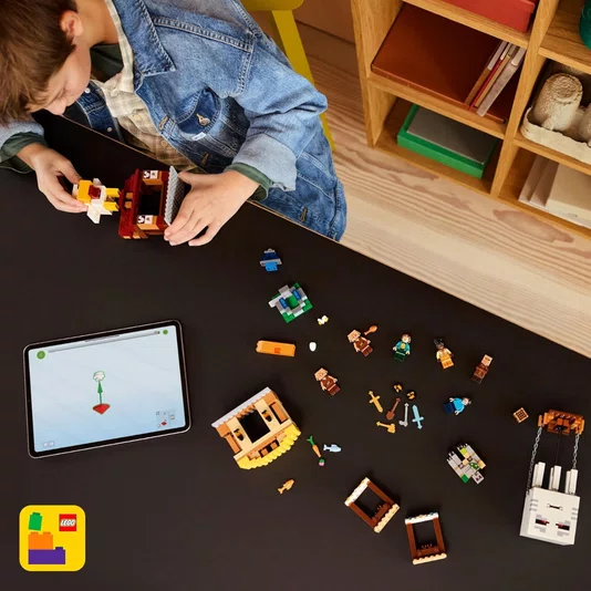  O Ataque do Balão Ghast À Vila Lego Minecraft Movie