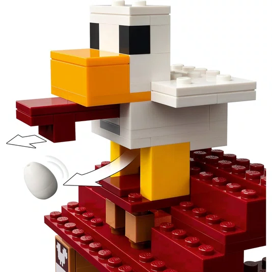  O Ataque do Balão Ghast À Vila Lego Minecraft Movie