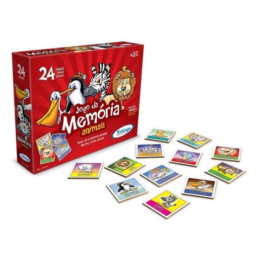 Jogo da Memória Animais Xalingo