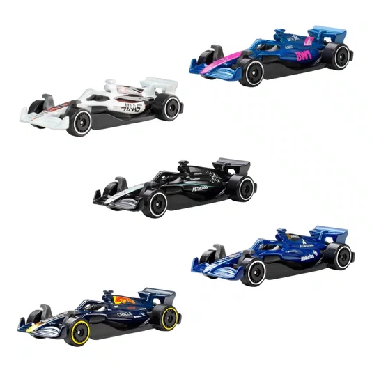Pack Hot Wheels 5 Carros Fórmula 1 Mattel 