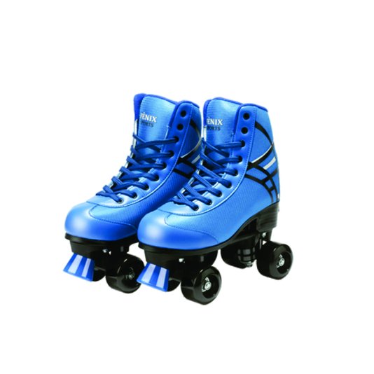 Patins Roller Skate Infantil Ajustável Azul 35/38 Fênix Brinquedo