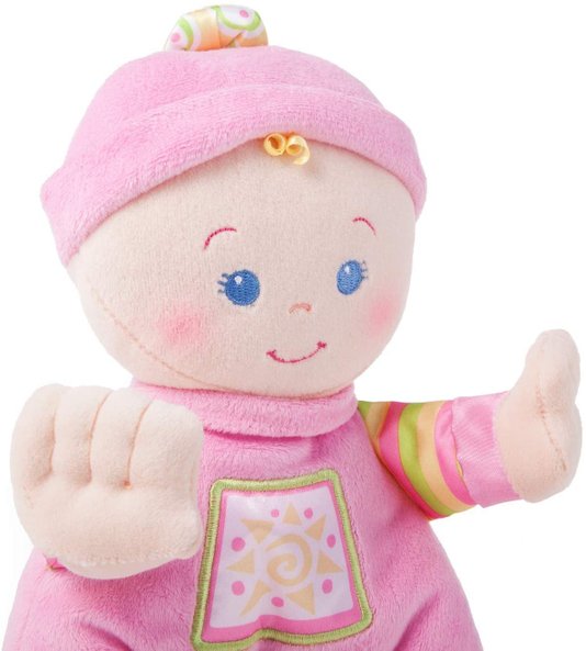Pelúcia A Primeira Boneca do Bebê Fisher-Price Mattel
