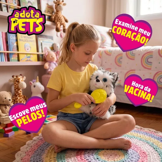 Pelúcia Adota Pets Cachorrinho Max Multikids