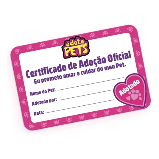 Pelúcia Adota Pets Floquinho Unicórnio Branco Multikids