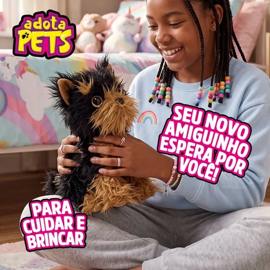 Pelúcia Adota Pets Toddy Multikids