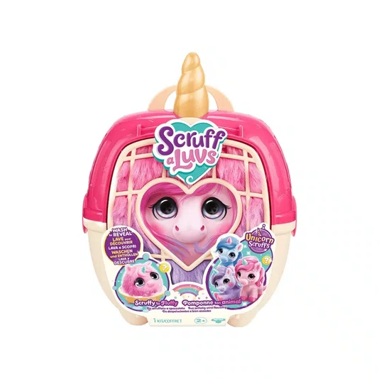 Pelúcia Adotados Scruff a Luvs Unicórnio Surpresa Fun 