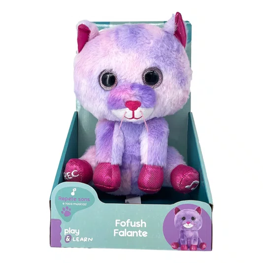 Pelúcia Gato Fofush Falante Cardoso 