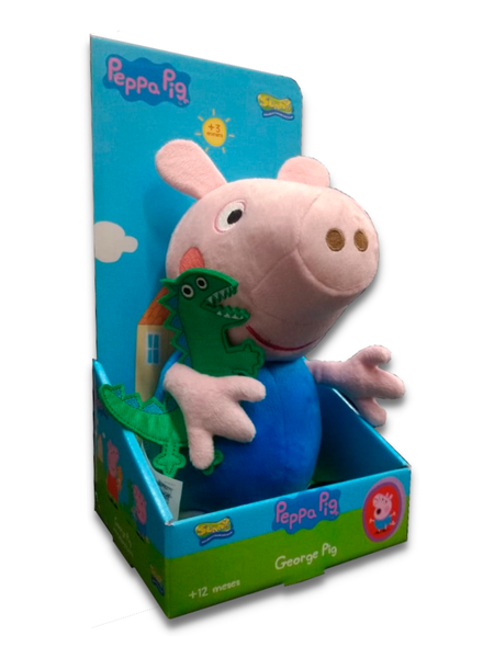 Pelúcia George Pig e Seu Dinossauro Peppa Pig Sunny