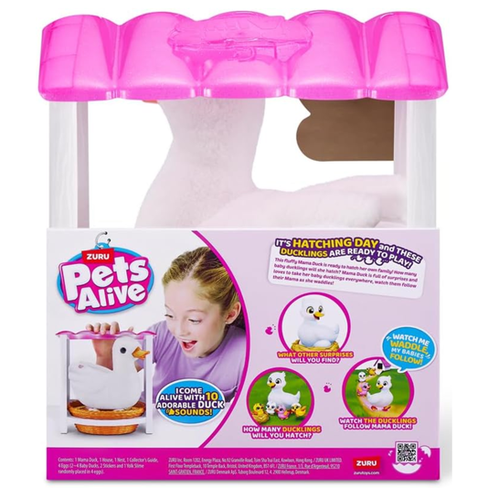 Pelúcia Interativa Pets Alive Mama Duck Surprise Candide 