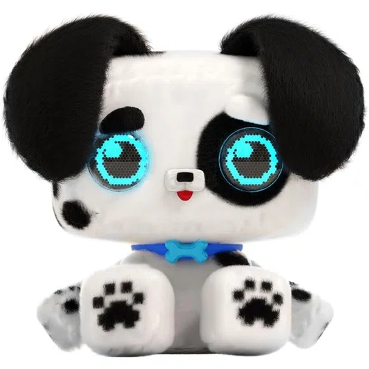 Pelúcia Interativa Pixel Hugs Rexel Preto e Branco Multikids