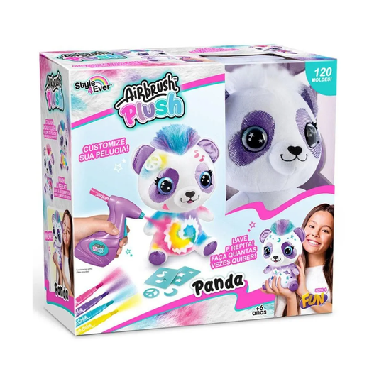 Pelúcia Panda para Pintar Airbrush Plush Fun