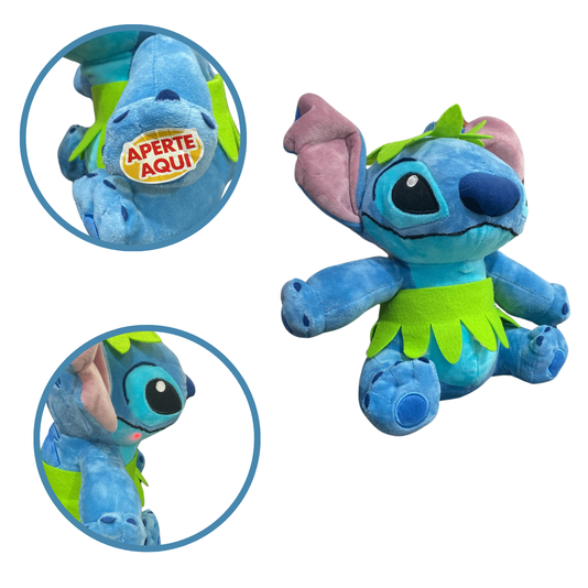 Pelúcia Stitch Hula Hula Com Luz e Som Disney Multikids