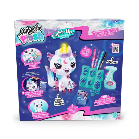 Pelúcia Unicórnio com Luz para Pintar Airbrush Plush Fun