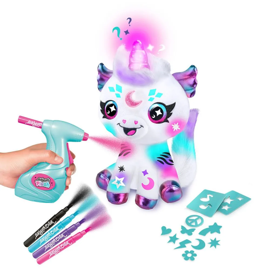 Pelúcia Unicórnio com Luz para Pintar Airbrush Plush Fun
