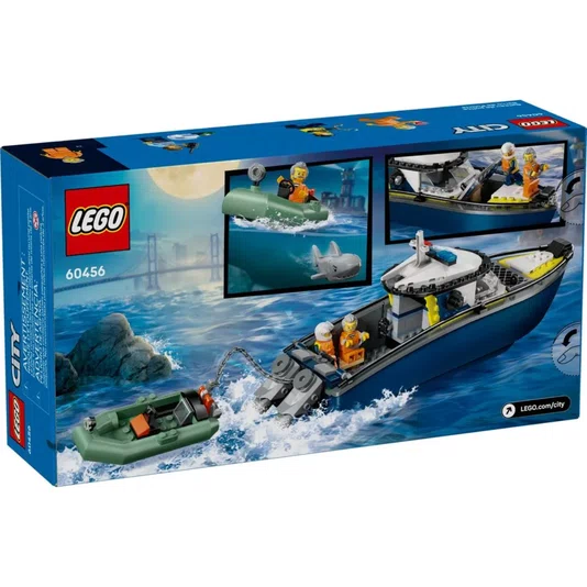 Perseguição com Barco da Polícia Lego City 