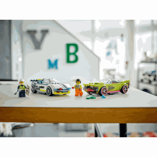 Perseguição de Carro da Polícia e Muscle Car Lego City