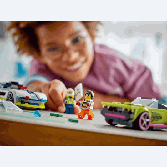 Perseguição de Carro da Polícia e Muscle Car Lego City