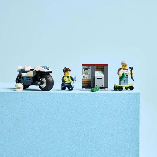 Perseguição Policial com Motocicleta Lego City 