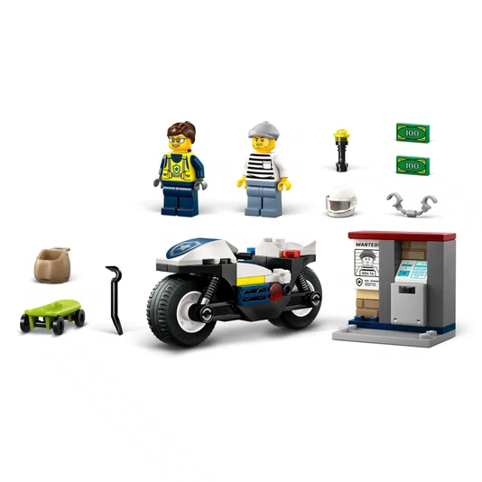 Perseguição Policial com Motocicleta Lego City 