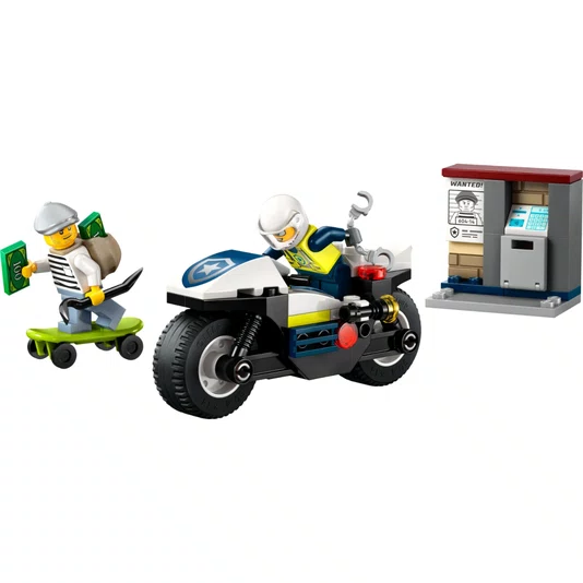 Perseguição Policial com Motocicleta Lego City 