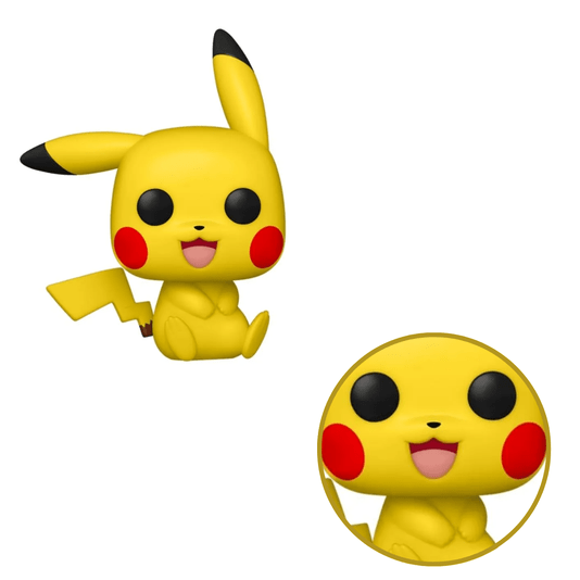 Pikachu Sentado Pokémon 842 Funko POP! Games Candide