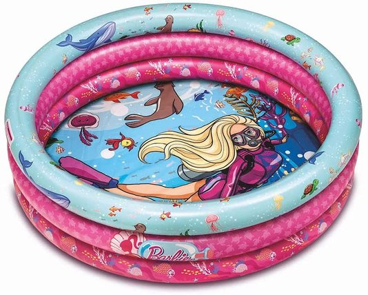 Piscina de Bolinha Inflável com 25 Bolinhas Coloridas Barbie Fun