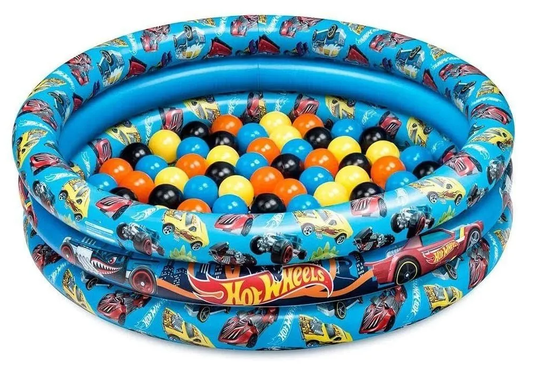Piscina de Bolinha Inflável Hot Wheels Fun