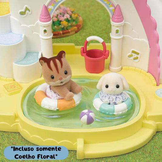 Piscina e Caixa de Areia Jardim da Infância Sylvanian Families Epoch