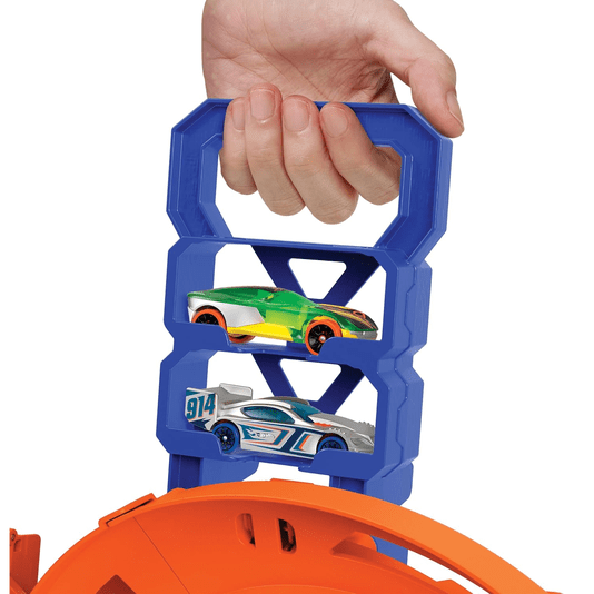 Pista Corrida em Circuito Circular Hot Action Hot Wheels Mattel