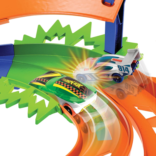 Pista Corrida em Circuito Circular Hot Action Hot Wheels Mattel
