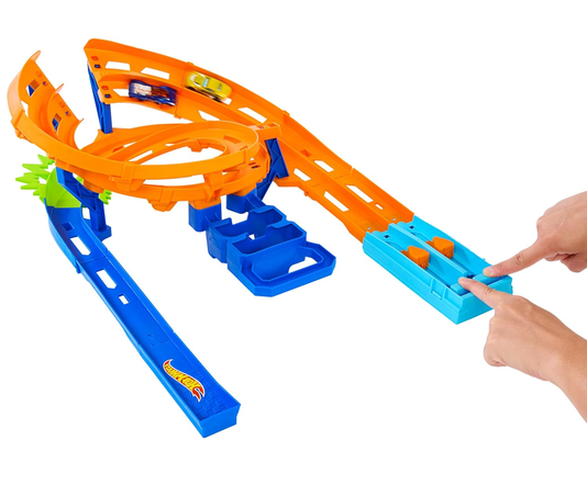 Pista Corrida em Circuito Circular Hot Action Hot Wheels Mattel