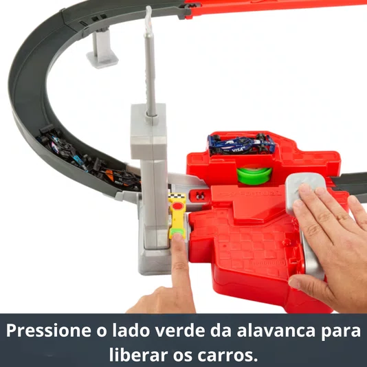 Pista Hot Wheels Circuito de Corrida Sprint Formula 1 Speed Snap Track System Mattel