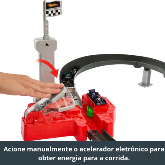 Pista Hot Wheels Circuito de Corrida Sprint Formula 1 Speed Snap Track System Mattel